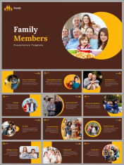 Family Members Presentation and Google Slides Themes