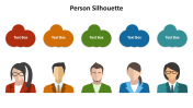 Creative Person Silhouette PowerPoint Template Design