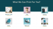 Amazing Types Of Printing PPT Template Slide Design