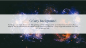 Creative Galaxy Background PowerPoint Template
