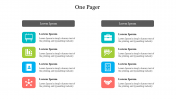 Attractive One Pager Google Slides & PPT Templates