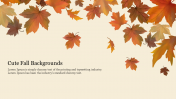 Amazing Cute Fall Backgrounds Presentation Template