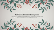 Aesthetic Christmas Background PPT Template & Google Slides