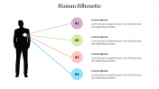 Creative Human Silhouette PowerPoint Template Design