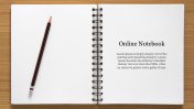 Simple Online Notebook PowerPoint Presentation Template