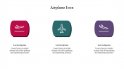 Customized Airplane Icon PPT Presentations Designs