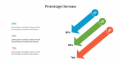 Best Percentage Decrease PowerPoint Template Designs