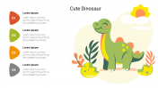 Cute Dinosaur PPT Template Presentation and Google Slides
