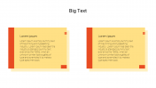 Editable Big Text Template PowerPoint Presentation