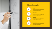 Innovative Thesis Examples PPT Slide Template