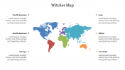 Stunning Witcher Map PowerPoint Presentation Design