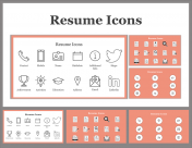 Resume Icons Presentation And Google Slides Templates