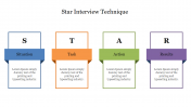 Creative Star Interview Technique PowerPoint Template