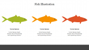 Vector Fish Illustration PPT Template Presentation Slides