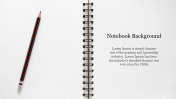 Simple Notebook Background PPT Design Presentation