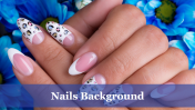 Creative Nails Background PPT Template PowerPoint Slide