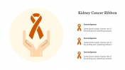 Simple and Modern Kidney Cancer Ribbon PPT Presentation