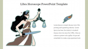 Editable Libra Horoscope PowerPoint Template Presentation