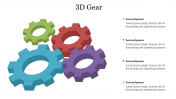 Amazing 3D Gear PowerPoint Slide Template PPT Designs