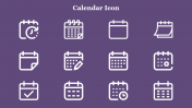 Calendar Icon PPT Presentation Template and Google Slides