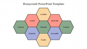 Simple Honeycomb PowerPoint Template Design Presentation