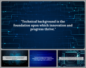 Technical Background PPT and Google Slides Templates