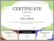 Elegant Google Slides and PowerPoint for Certificate