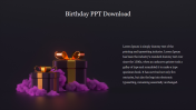 Attractive Birthday PPT Download Slide Presentation