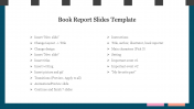 Editable Book Report Slides Template PResentation