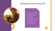 Attractive Clothing Store Business Plan PPT Template