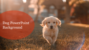 Attractive Dog PowerPoint Background Design