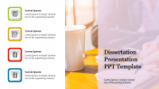 Simple Dissertation Presentation PPT Template Slide