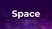 Attractive Space Presentation and Google Slides Themes