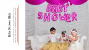 Elegant Baby Shower Slide Template PPT Presentation