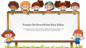 Diapositiva de fondos de PowerPoint para niños creativos