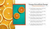 Simple Orange PowerPoint Design Presentation Slide