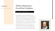 Best William Shakespeare PowerPoint Templates Slide