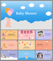 Baby Shower Background PowerPoint And Google Slides Themes