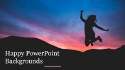 Stunning Happy PowerPoint Backgrounds Presentation