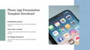 Attractive Phone App Presentation Template Download Design