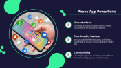 Attractive Phone App Presentation Template Download Design