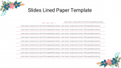 Google Slides Lined Paper and PPT Template for Presentation