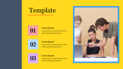 Template PowerPoint Presentation Slide - Yellow Theme