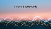 Innovative Chrome Backgrounds Wave PowerPoint Template