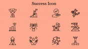 Success Icon PPT Presentation Template & Google Slides