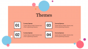 Attractive Pink Themes Template Presentation With Four Nodes