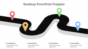 Best Roadmap PowerPoint Template With Location Marks