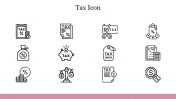 Tax Icon PowerPoint Presentation Template & Google Slides