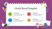 Innovative Choice Board PPT Template & Google Slides