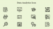 Innovative Data Analytics Icon Slides Presentation